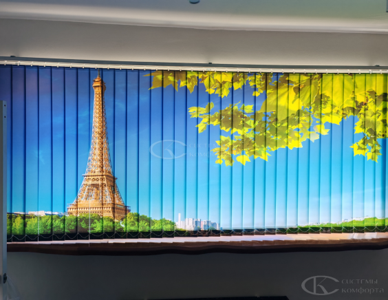 Портфолио вертикальные жалюзи с фотопечатью