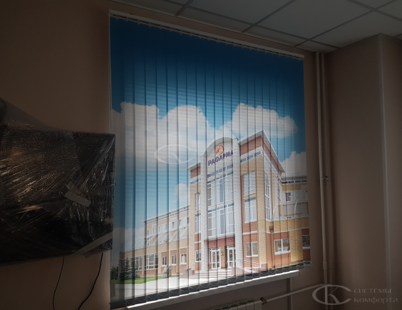 Портфолио вертикальные жалюзи с фотопечатью