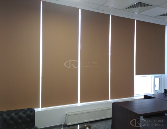 Портфолио Рулонные шторы на пластиковые окна